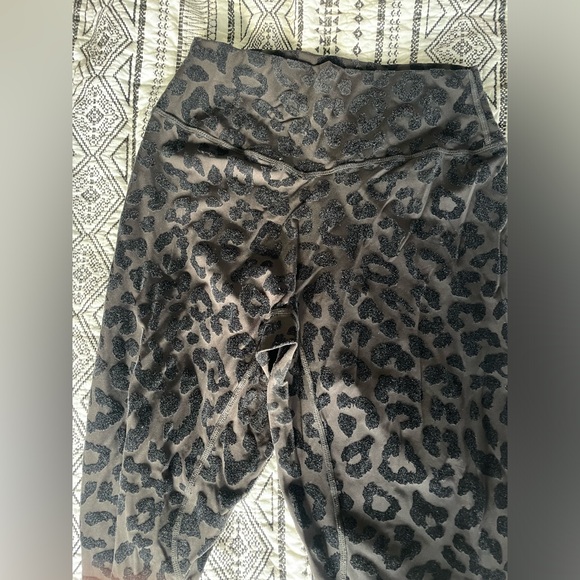 Balance Athletica Black Velvet Cheetah Print Leggings - Picture 4 of 6